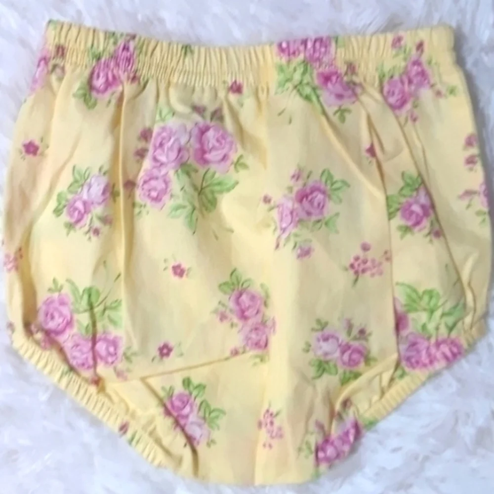 Carter's Baby Floral Print Diaper Cover-Size 6 Mos